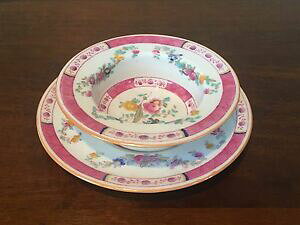 yzLb`piEHEE@AeB[NR[vhsNt[L\[T[ZbgAntique COPELAND SPODE PINK FLORAL #R5877 Ramekin  Saucer Set