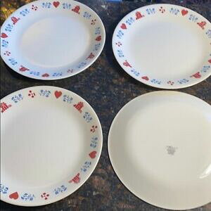 yzLb`piEHEE@R̋̃fBi[v[gAAAJCorelle 4 Hometown Dinner Plates, 10 1/4h, Made in the USA
