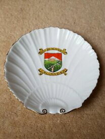 【送料無料】キッチン用品・食器・調理器具・陶器　シェリークレステッドチャイナプレートボウル装身具ディッシュキャランダーシェルメイドイングランドShelley Crested China Plate Bowl Trinket Dish Callander Shell Made England