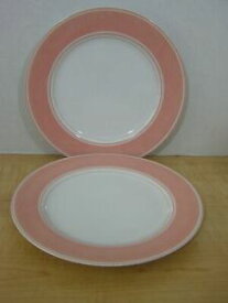 【送料無料】キッチン用品・食器・調理器具・陶器　ロットフィッツフロイドロンデレットピーチピンクホワイトで。ディナープレートlot 2 Fitz &amp; Floyd Rondelet Peach Pink White 10 1/4 in. Dinner Plates