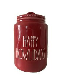 【送料無料】キッチン用品・食器・調理器具・陶器　新しいホリデークリスマスハッピーハウリーデイズレッドキャニスターバイマゼンタNew RAE DUNN Holiday Christmas LL HAPPY HOWLIDAYS Red 8.5 Canister By Magenta