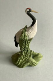 【送料無料】キッチン用品・食器・調理器具・陶器　ウェジウッド磁器クレーン鳥人形マザック英国メイドインイングランドWedgwood 13.75cm Porcelain Crane Bird Figurine Mazak UK 1987 - Made In England
