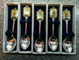 【送料無料】キッチン用品・食器・調理器具・陶器　フンメルゲーベル銀メッキスプーン限定版Hummel (Goebel) silver plated spoons - limited edition - ARS 1982