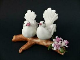 【送料無料】キッチン用品・食器・調理器具・陶器　ヴィンテージカポディモンテ磁器鳩Vintage Capodimonte Porcelain Doves