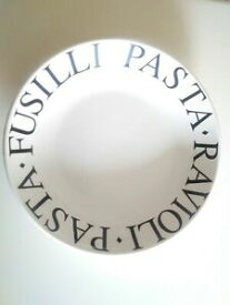【送料無料】キッチン用品・食器・調理器具・陶器　オーバー・バック・ペンネ・ラビオリ・フジリ・ラージリ・ラージパスタサービングボウル・イン・イタリア製Over And Back Penne Ravioli Fusilli Large Pasta Serving Bowl Made In Ita
