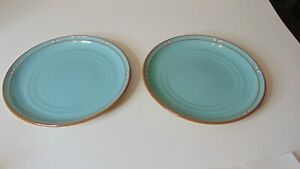 【送料無料】キッチン用品・食器・調理器具・陶器　ノリタケストーンウェアボルダーリッジディナープレートターコイズセットNoritake  Stoneware Boulder Ridge 8674 10 3/8 Dinner Plates Turquoise Set of 2 |  hokushin