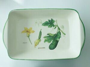 yzLb`piEHEE@EBAY\m}n[u`̃x[J[YbL[jt[LZ[Williams Sonoma Culinary Herb Rectangular Baker Zucchini Flower Casserole