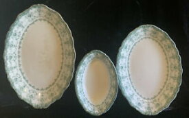 【送料無料】キッチン用品・食器・調理器具・陶器　ヴィンテージバセットロイヤル磁器ヴェネツィアは、英国で作られた皿の盛り合わせを提供します3 Vintage Bassett Royal Porcelain Venice Serving Dishes Platters MADE IN ENGLA