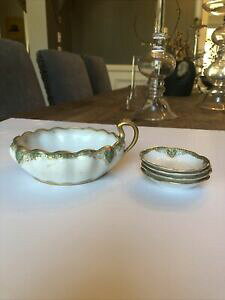 yzLb`piEHEE@ZIhAEnrhE[WEtXo^[fBbVo^[pbgTheodore Haviland Limoges France 5h Handled Butter Dish 4/Butter Pat