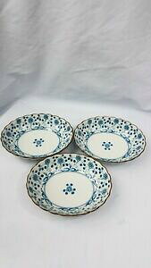yzLb`piEHEE@\`RÂ؍X[vVA{EI[o3 Seokchon Loko Sweet Porcelain 6 3/4 Korean Soup Cereal Bowls Oval