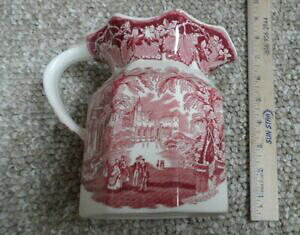 yzLb`piEHEE@C\̃ACAXg[`CirX^sNw̍~N␅̐sb`[Mason's Ironstone China Vista Pink 6 Tall Milk or Water Jug /