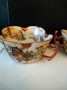 yzLb`piEHEE@AWAAeB[N{[̓hR[q[JbṽZbgSet of 4 asian antique Bone China butterfly hand painted Tea/coffee Cups