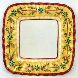 【送料無料】キッチン用品・食器・調理器具・陶器　料理芸術「プチ・ジャルダン」スクエアチョッププレートプラッターCulinary Arts 'Petit Jardin' 11 Square Chop Plate Platter