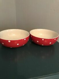 【送料無料】キッチン用品・食器・調理器具・陶器　ベーキングデイズレッドクーペシリアルボウル(2) SPODE BAKING DAYS RED Coupe Cereal Bowls 7”