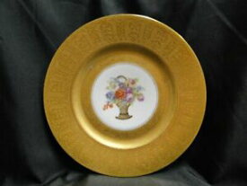 【送料無料】キッチン用品・食器・調理器具・陶器　アンティーク金で覆われた花かごチェコスロバキアディナープレート複数可Antique, Gold Encrusted, Flower Basket, Czechoslovakia: Dinner Plate (s) 10 1/2