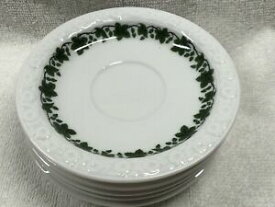 【送料無料】キッチン用品・食器・調理器具・陶器　ローゼンタールドイツソーサーグリーンアイビーオンホワイトロットRosenthal Germany Saucer 4 3/4 - Green Ivy on White Lot of 6