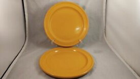 【送料無料】キッチン用品・食器・調理器具・陶器　エミールヘンリーシトロンパスティスイエローディナープレートのセットSet of 2 Emile Henry Citron Pastis (Yellow) 11 Dinner Plates