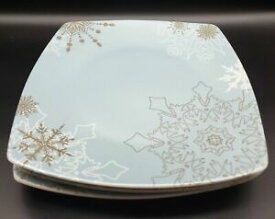 【送料無料】キッチン用品・食器・調理器具・陶器　第回雪の鳩ディナープレートセット222 Fifth Snowy Dove Dinner Plates SET OF 3
