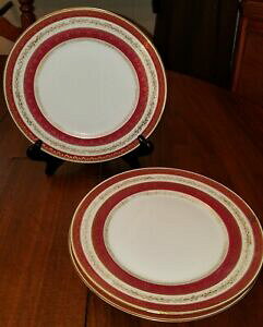 yzLb`piEHEE@fjG[E[W̃AeB[NZbgAtXԋ͗l̃T_v[gAntique Set of 3 DCo Delinieres Limoges, France Red  Gold Pattern S