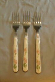 【送料無料】キッチン用品・食器・調理器具・陶器　フランシスコ会デザートローズフラットウェアディナーフォークロング3 Franciscan Desert Rose Flatware Dinner Forks 7 3/4 Long