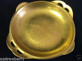 【送料無料】キッチン用品・食器・調理器具・陶器　ヴィンテージピカード署名ゴールドギルト磁器皿プレートVINTAGE PICKARD SIGNED GOLD GILT PORCELAIN DISH PLATE