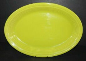 【送料無料】キッチン用品・食器・調理器具・陶器　フィエストウェア引退レモングラスオーバルサービングプラッターブライトFiestaware Retired Lemongrass Oval Serving Platter 13.5 Bright
