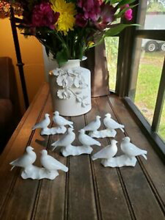 【送料無料】キッチン用品・食器・調理器具・陶器  つの署名された珍しいハビランドリモージュホワイト磁器鳩フィギュアを選択してくださいChoose One #1 Signed Rare Haviland  Limoges White Porcelain Doves Figurine Have hokushin