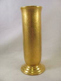 【送料無料】キッチン用品・食器・調理器具・陶器　アンティークヴィンテージホイーリング装飾ガラスゴールドゴールド覆われたローズデイジー花瓶Antique Vintage Wheeling Decorating Glass Co Gold Encrusted Rose Daisy Vase 6