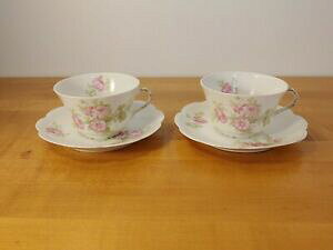 yzLb`piEHEE@AeB[NRl[WtXsNt[eB[Jbv\[T[ZbgAntique Coronet Limoges France Pink Floral Teacup  Saucer (Set of 2