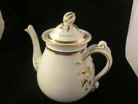 【送料無料】キッチン用品・食器・調理器具・陶器　ハビランド・リモージュ・シュライガーティーポットティーポットダブルゴールドリーフHaviland Limoges Schleiger Teapot Tea Pot Double Gold leaves