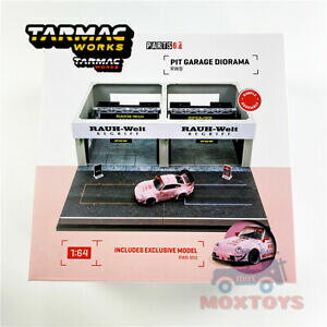 【送料無料】模型車 モデルカー ターマックワークスレーシングピットガレージフーターズtarmac works 164 racing pit garage rwb w rwb 993 hooters