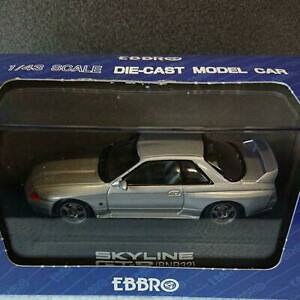 yz͌^ fJ[ GuXJCCVo[~jJ[143 ebro skyline bnr32 silver minicar