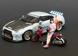 【送料無料】模型車 モデルカー ギアスクーターgear island exquisite handcrafted modified scooter girl 164 free shipping