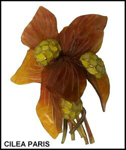 yz͌^ fJ[ Be[WtZXtB}hVAvVI\t[u[`raro vintage frances firmado cilea precioso floral broche