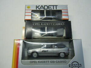 �y���������z�͌^�� ���f���J�[ �I�y���J�f�b�g�J�u���I�����f���K�}3 rare opel kadett e gsi cabriolet models by gama in 143 ovp