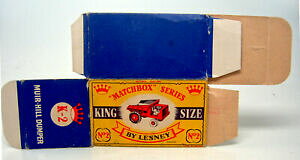 【送料無料】模型車 モデルカー マッチボックスキングサイズダンパークラウンボックスエンドフラップトップmatchbox kingsize k2a dumper empty crown box with k2 endflap top