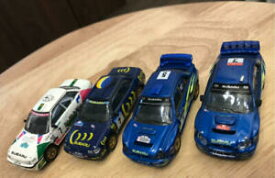 【送料無料】模型車 モデルカー ラリースバルセットsubaru set of 4 cars in successive rally