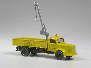 yz͌^ fJ[ AN[fZfXtbgxbh|XgCLOrare wiking special model mercedes l 3500 flatbed federal post with crane