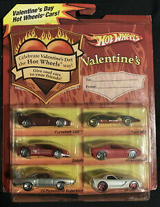 �y���������z�͌^�� ���f���J�[ �z�b�g�z�C�[���o�����^�C���f�[�R���{hot wheels valentines day 6 car combo