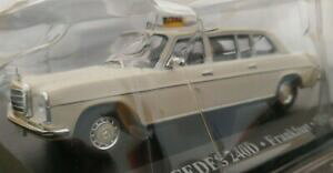 �y���������z�͌^�� ���f���J�[ �����Z�f�X�^�N�V�[�t�����N�t���g�X�P�[��143 mercedes 240d taxi frankfurt 1972 car metal scale