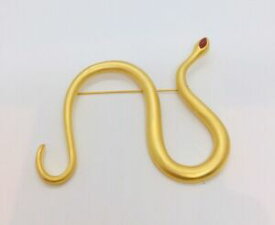【送料無料】模型車 モデルカー ケネスレーンヴィンテージメッキピンkjl kenneth lane vintage large gold plated pin serpent