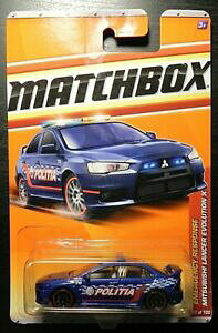 yz͌^ fJ[ T[G{[V|eBA2011 matchbox emergency response mitsubishi lancer evolution x politia 57 100