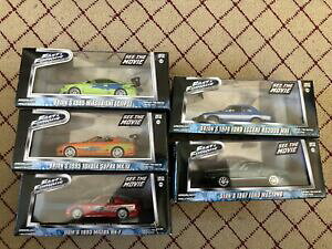 yz͌^ fJ[ O[Cgt@Xgbggreenlight fast amp; furious 143 lot of 5 cars very rare