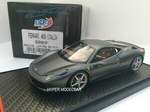 yz͌^ fJ[ ftF[C^A}bgO[A[gbbr model 143 ferrari 458 italia 2009 matt grey art bbrc 22e