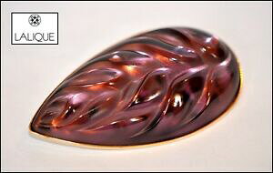 yz͌^ fJ[ Be[WbNtXNX^p[vbL^u[h{bNXvintage signed lalique france crystal purple and gold plated metal blade box