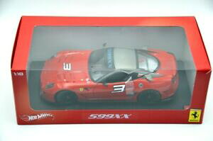 �y���������z�͌^�� ���f���J�[ �t�F���[���z�b�g�z�C�[���f�J�[��ferrari 599xx 118 hotwheels v7432 with decals free