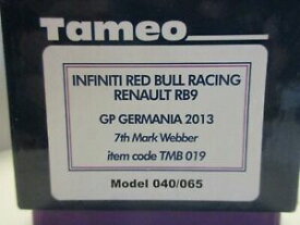 【送料無料】模型車 モデルカー タメオキッツインフィニティレッドブルルノードイツtameo kits 143 infiniti red bull renault rb9 gp germany 2013 tmb 019 le