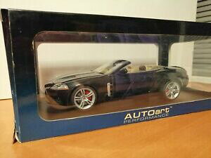 yz͌^ fJ[ WK[~bhiCg^bNI[gA[g~gj[A118 jaguar xkr convetrible, midnight metallic, autoart, mint , rare