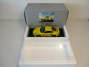 yz͌^ fJ[ |VF^[{[VOCG[j[RtHbNgok 118 spark porsche 911 turbo s racing yellow conf orig