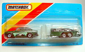 yz͌^ fJ[ }b`{bNX_[NO[tH[hGXR[gOC_[g[[matchbox tp102 dark green ford escort amp; glider trailer extremely rare colour